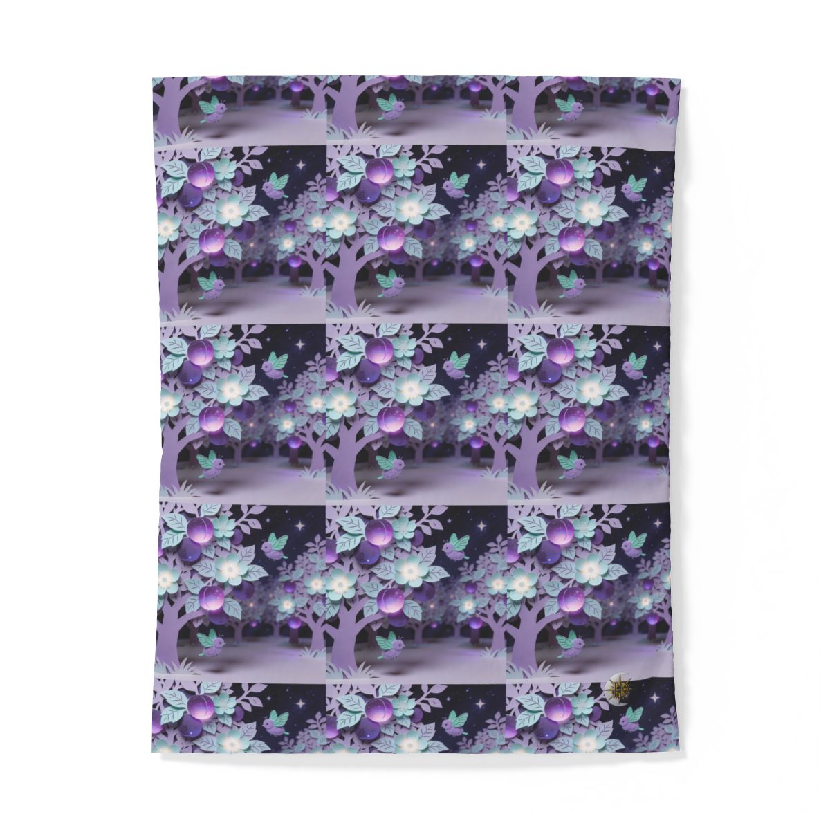 HD Violet Orchard Sprites 100% Cotton Duvet Cover