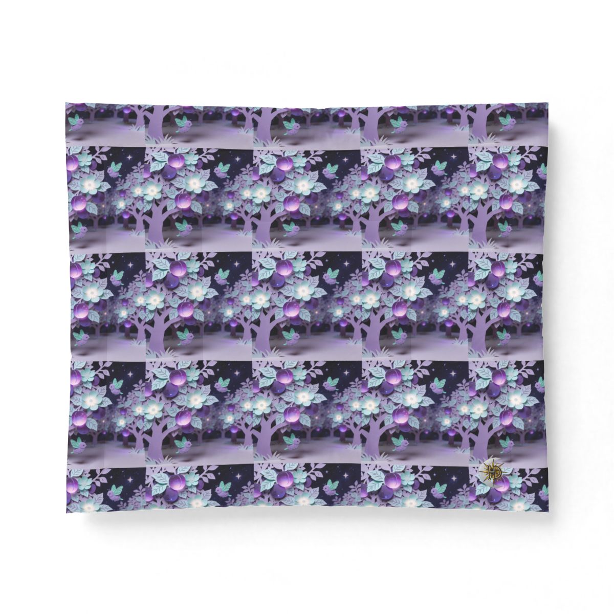 HD Violet Orchard Sprites Cotton-Shell Comforter