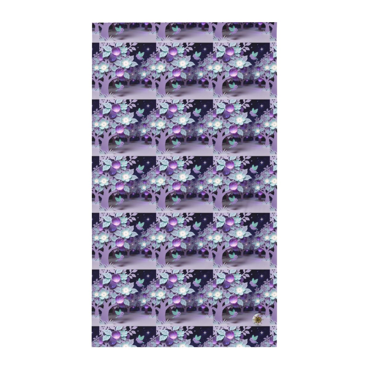 HD Violet Orchard Sprites Twin Jersey Flat Sheet