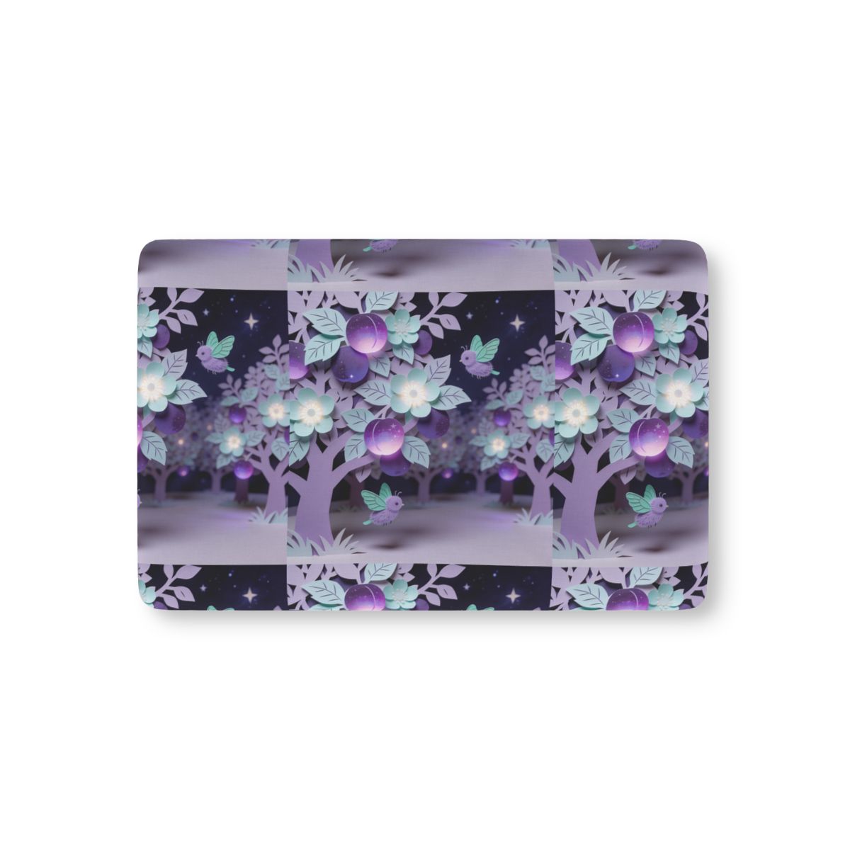 HD Violet Orchard Sprites Fitted Crib Sheet