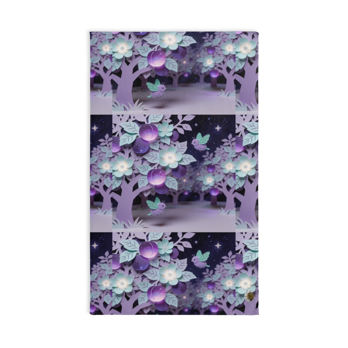 HD Violet Orchard Sprites Printed Hand Towel