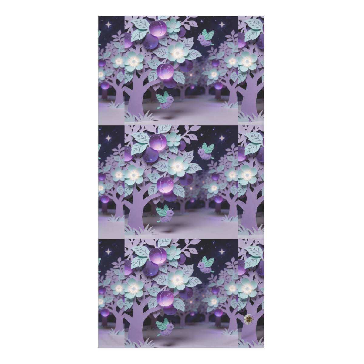 HD Violet Orchard Sprites Mink-Cotton Bath Towel