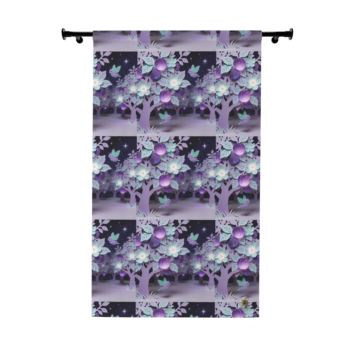HD Violet Orchard Sprites Blackout Window Curtain Panel