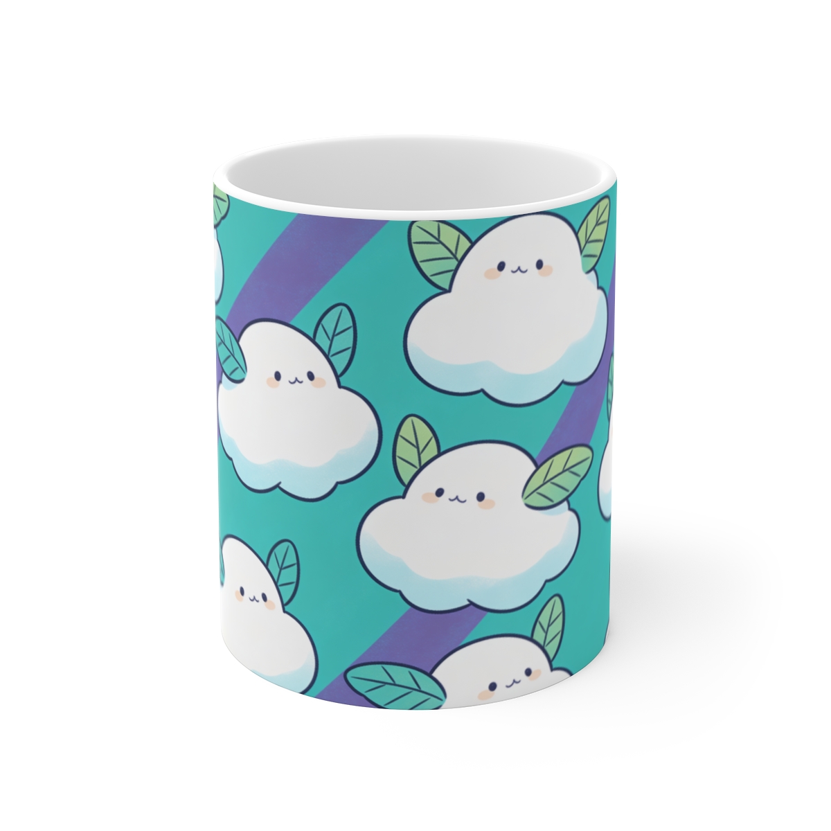 HD Azure Leafclouds Ceramic Mug 11oz