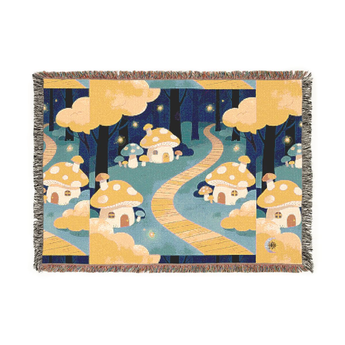 HD Golden Glow Village 100% Cotton Woven Blanket