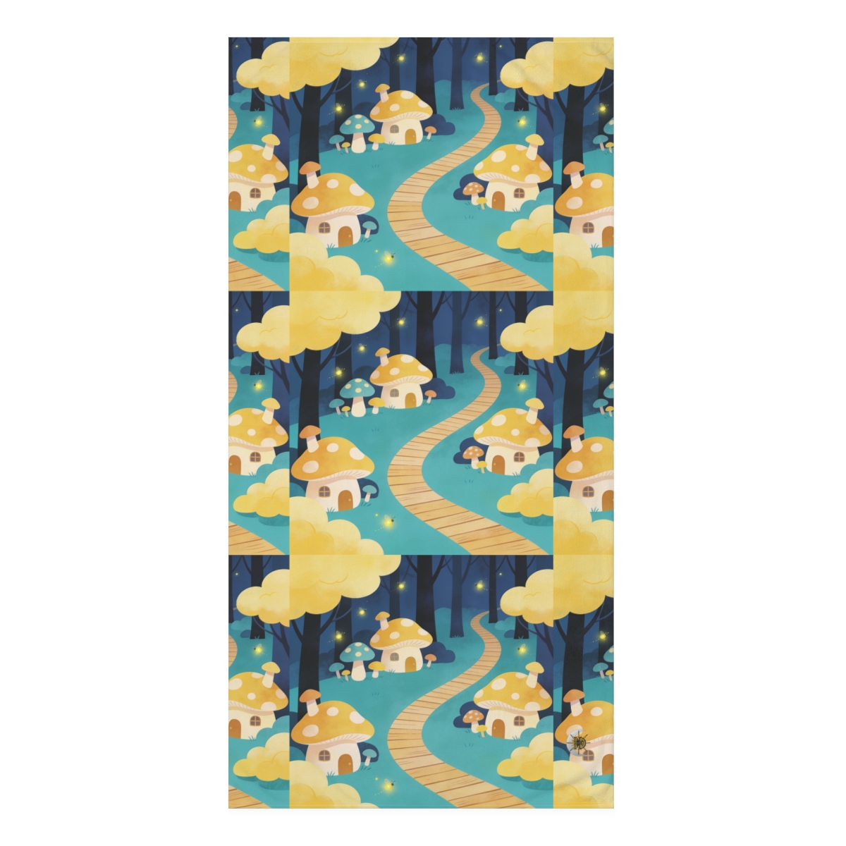 HD Golden Glow Village Mink-Cotton Bath Towel