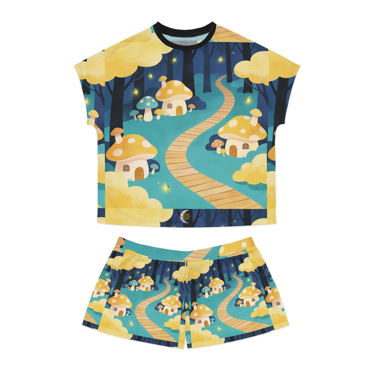 HD Golden Glow Village Women’s Short Pajama Set