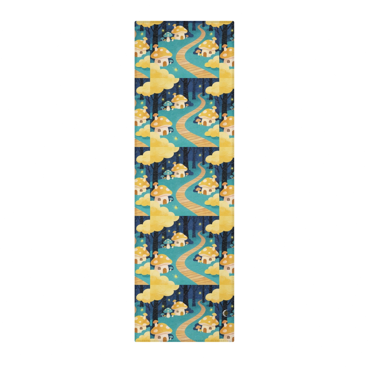 HD Golden Glow Village Polyester Chenille Area Rug — additional view