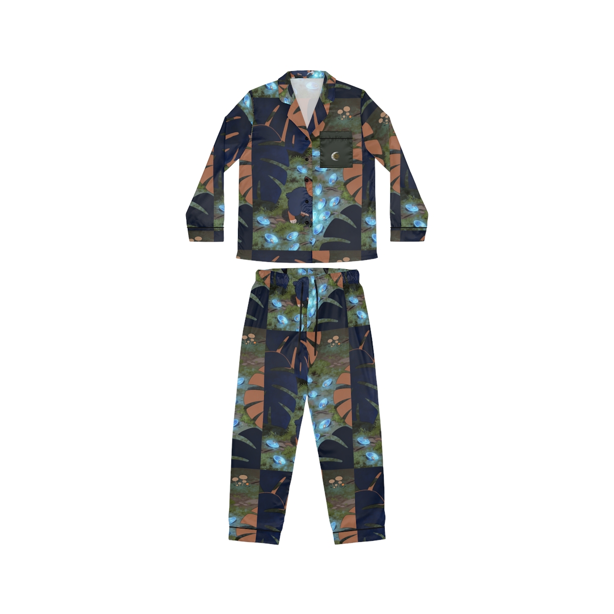HD Bluegem Explorer Women’s Satin Pajama Set