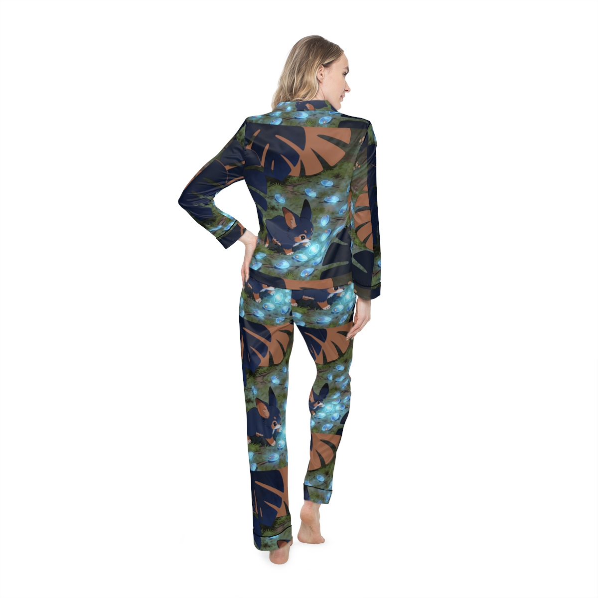 HD Bluegem Explorer Women’s Satin Pajama Set — additional view