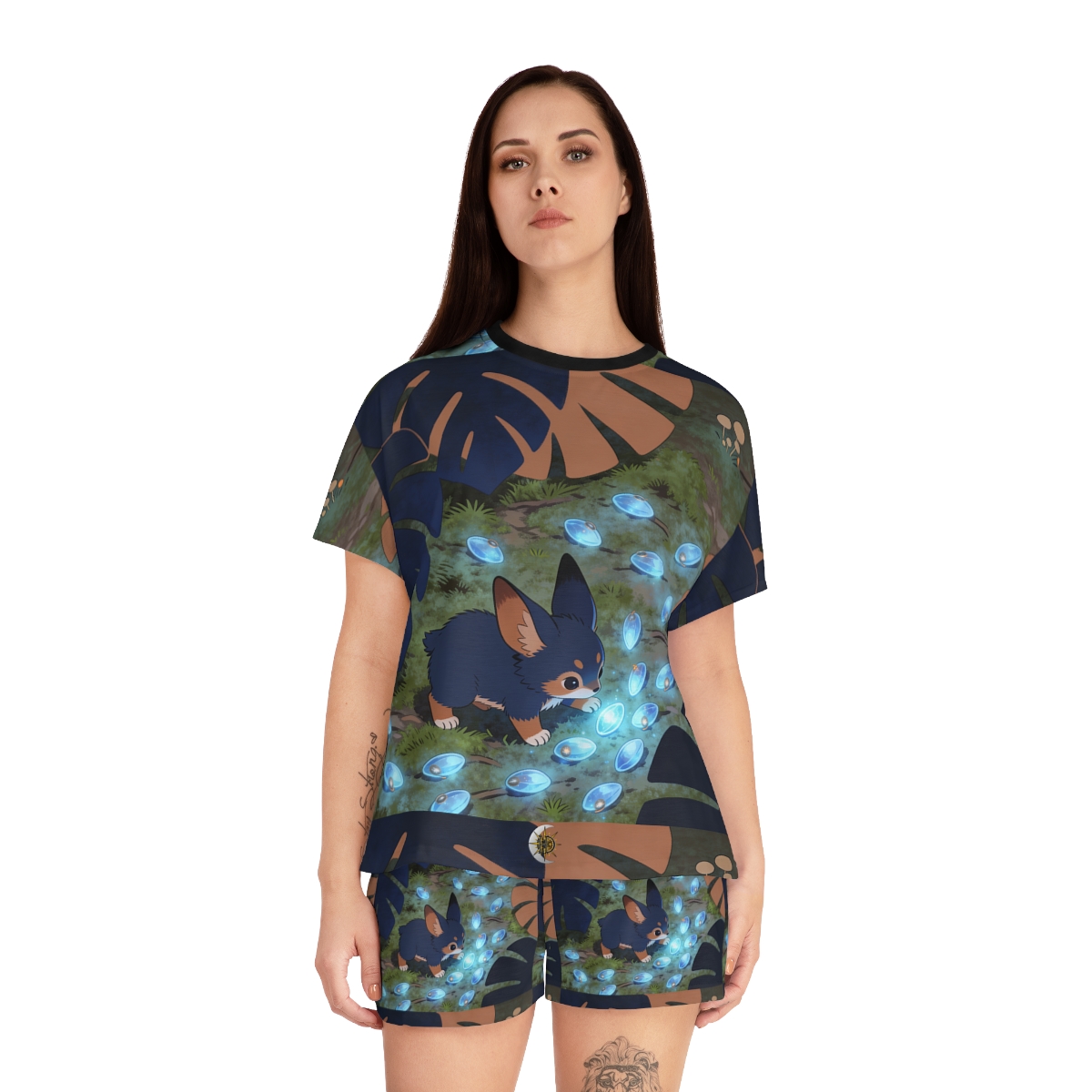 HD Bluegem Explorer Women’s Short Pajama Set — additional view