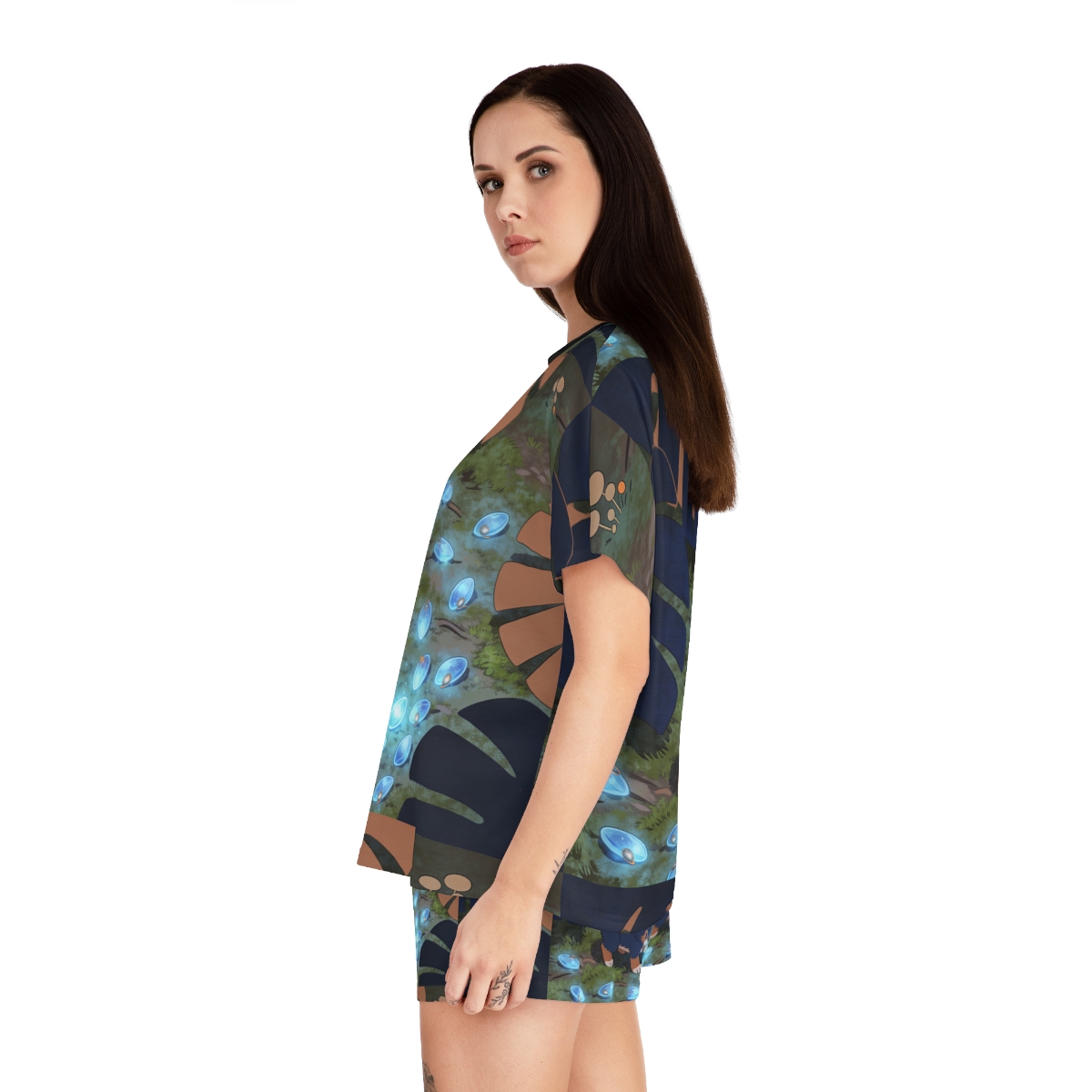 HD Bluegem Explorer Women’s Short Pajama Set — additional view