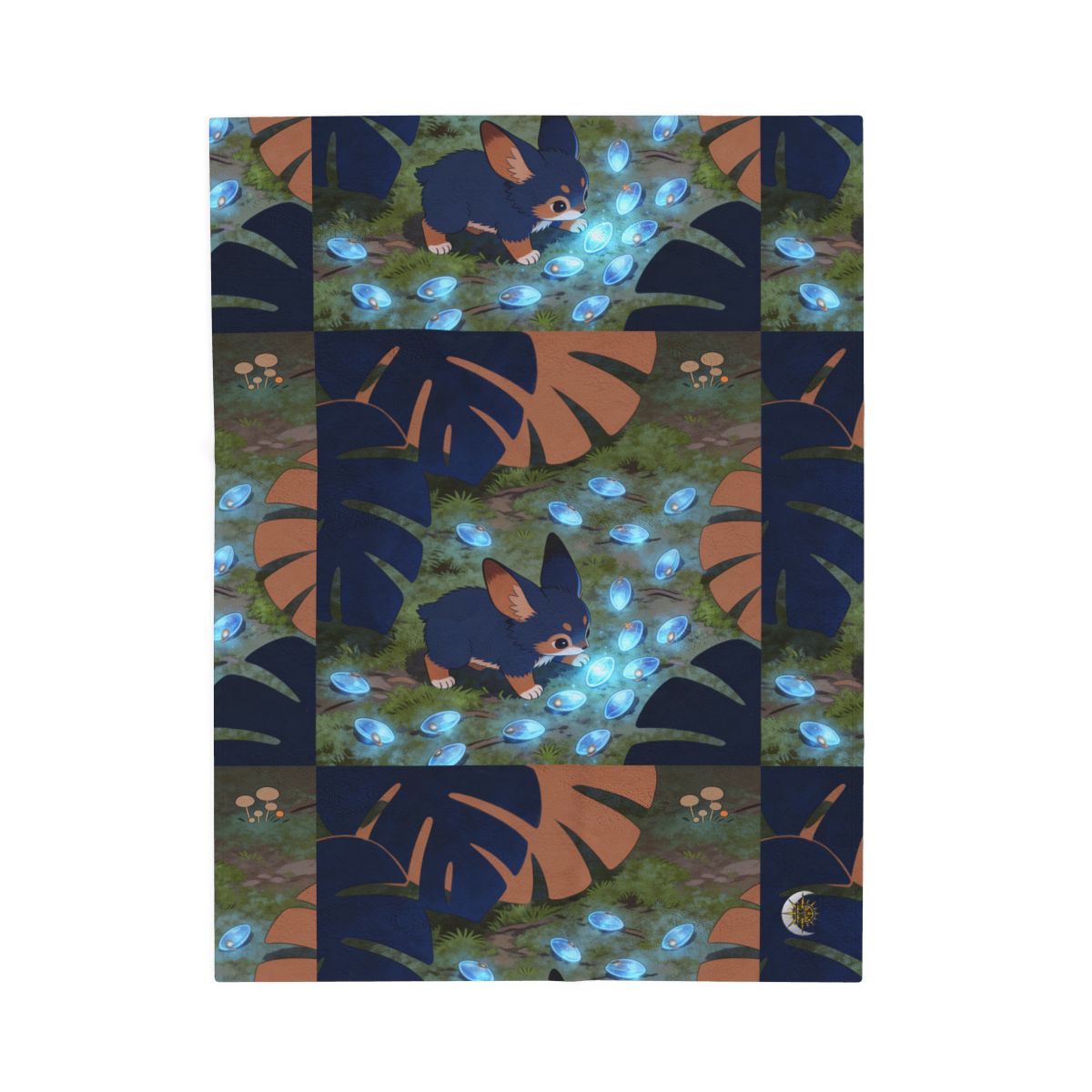 HD Bluegem Explorer Velveteen Plush Blanket