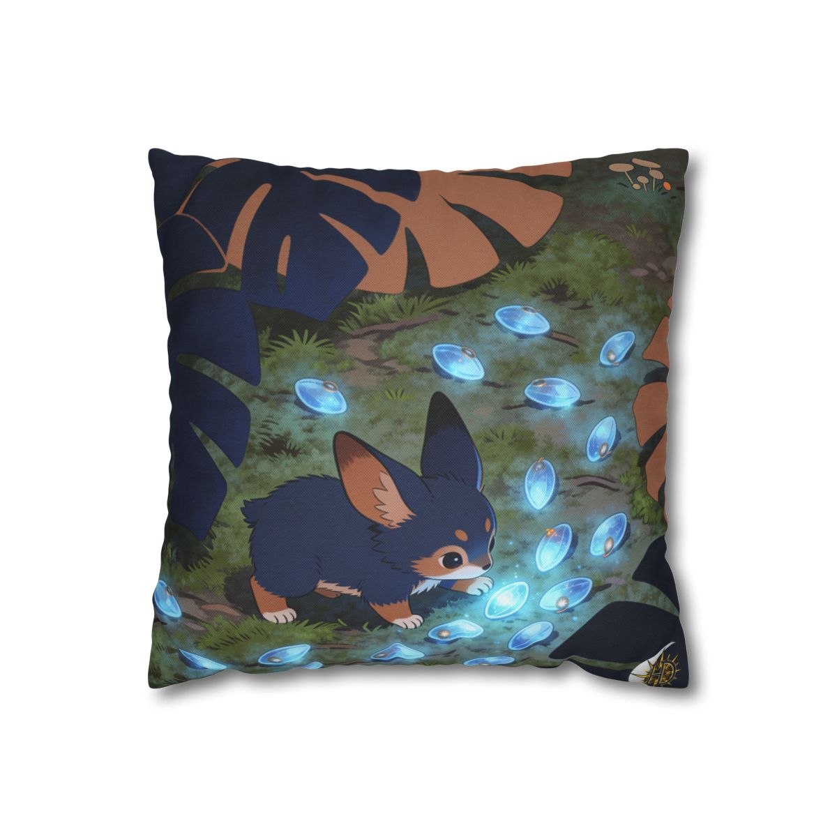 HD Bluegem Explorer Square Polyester Pillow Cover