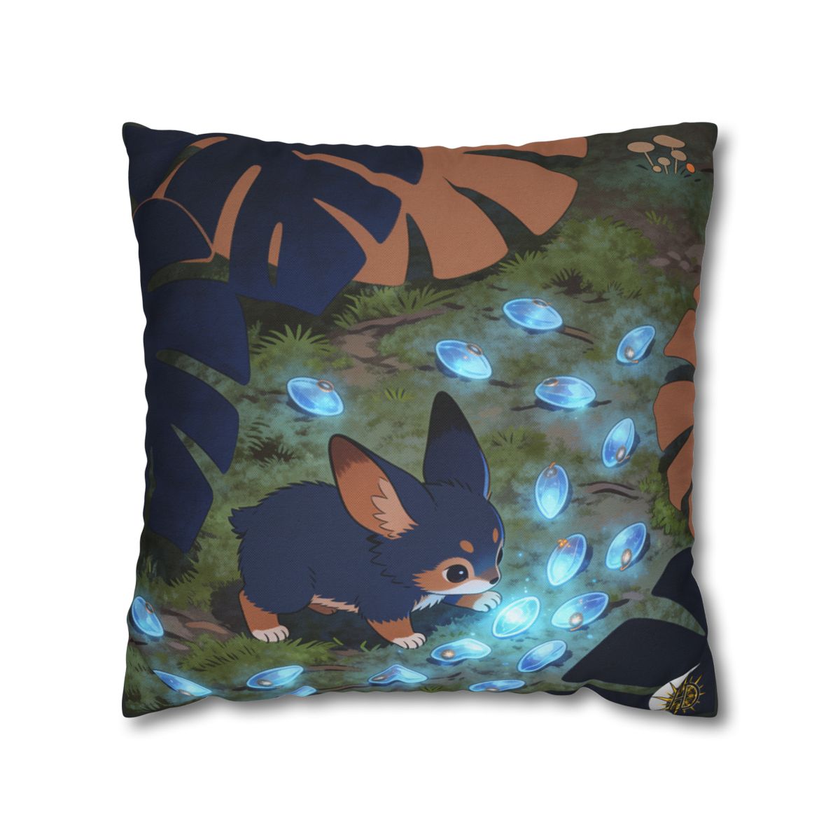HD Bluegem Explorer Square Polyester Pillow Cover — additional view