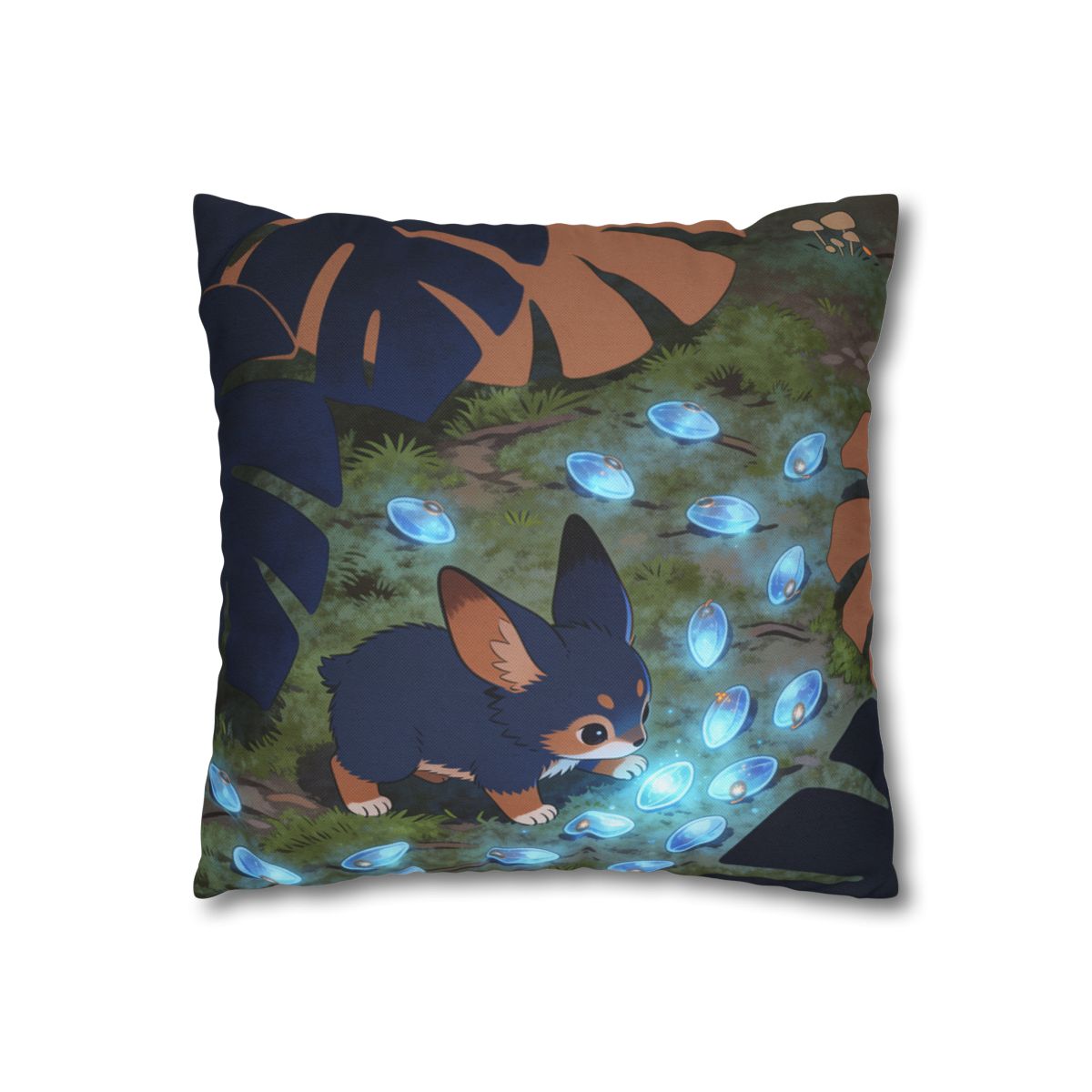 HD Bluegem Explorer Square Polyester Pillow Cover — additional view