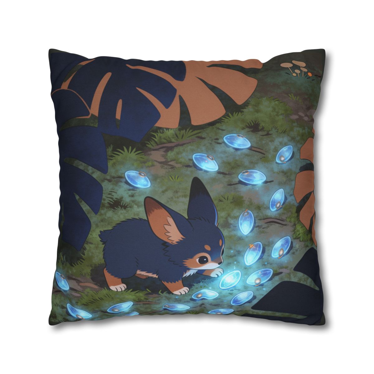 HD Bluegem Explorer Square Polyester Pillow Cover — additional view