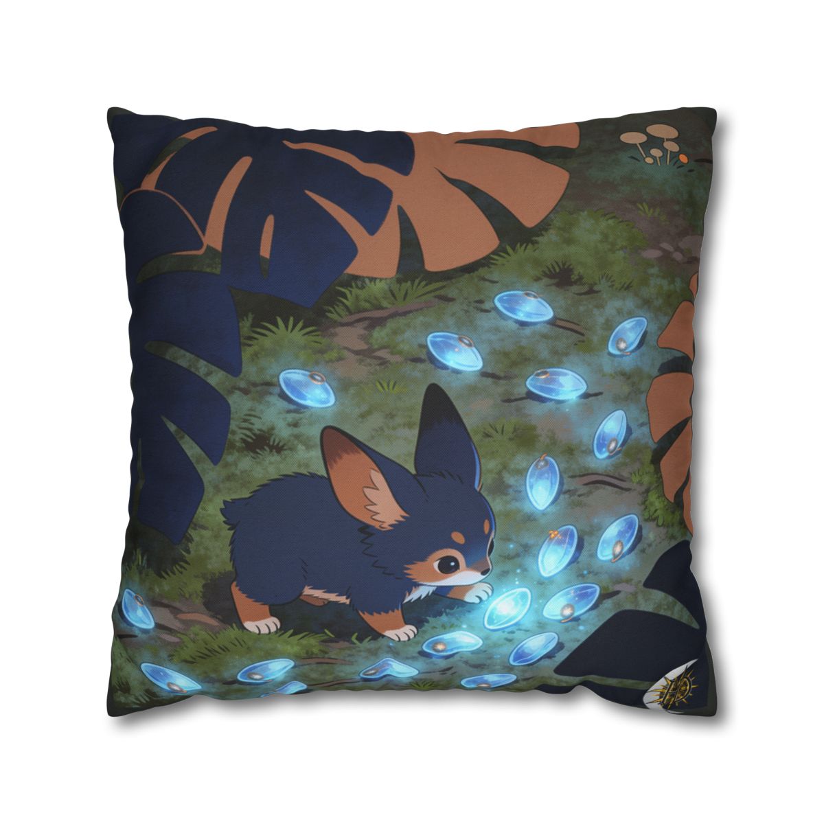 HD Bluegem Explorer Square Polyester Pillow Cover — additional view