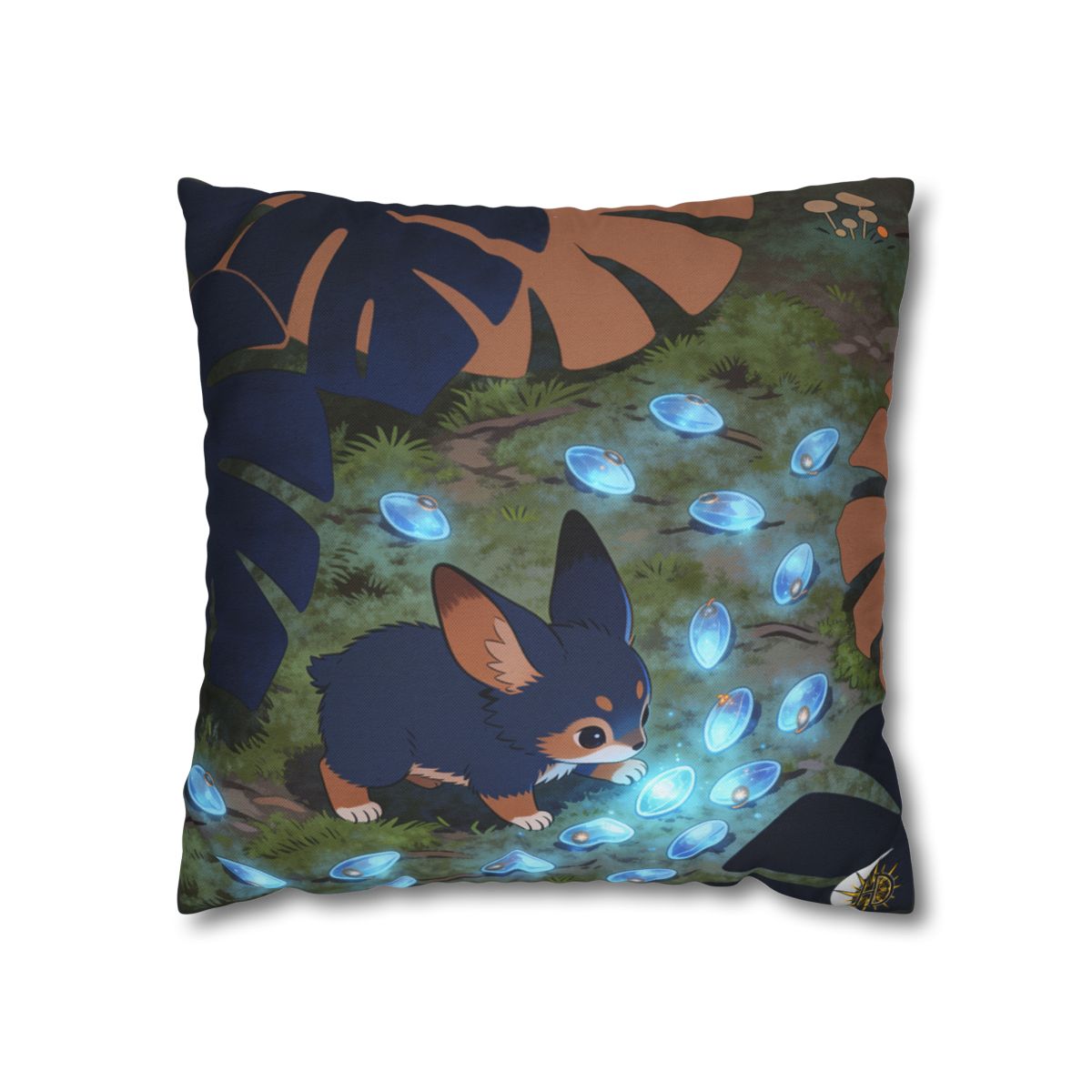 HD Bluegem Explorer Square Polyester Pillow Cover — additional view