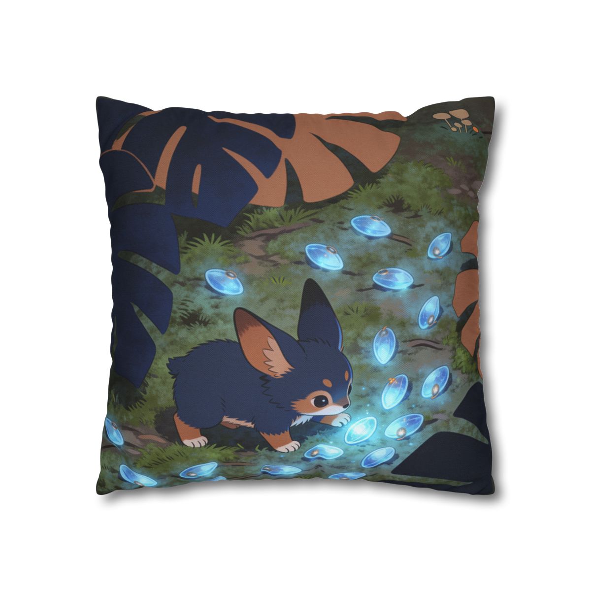 HD Bluegem Explorer Square Polyester Pillow Cover — additional view