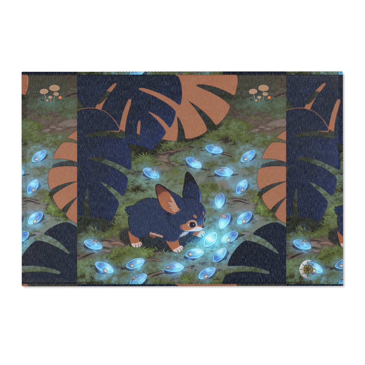 HD Bluegem Explorer Polyester Chenille Area Rug — additional view
