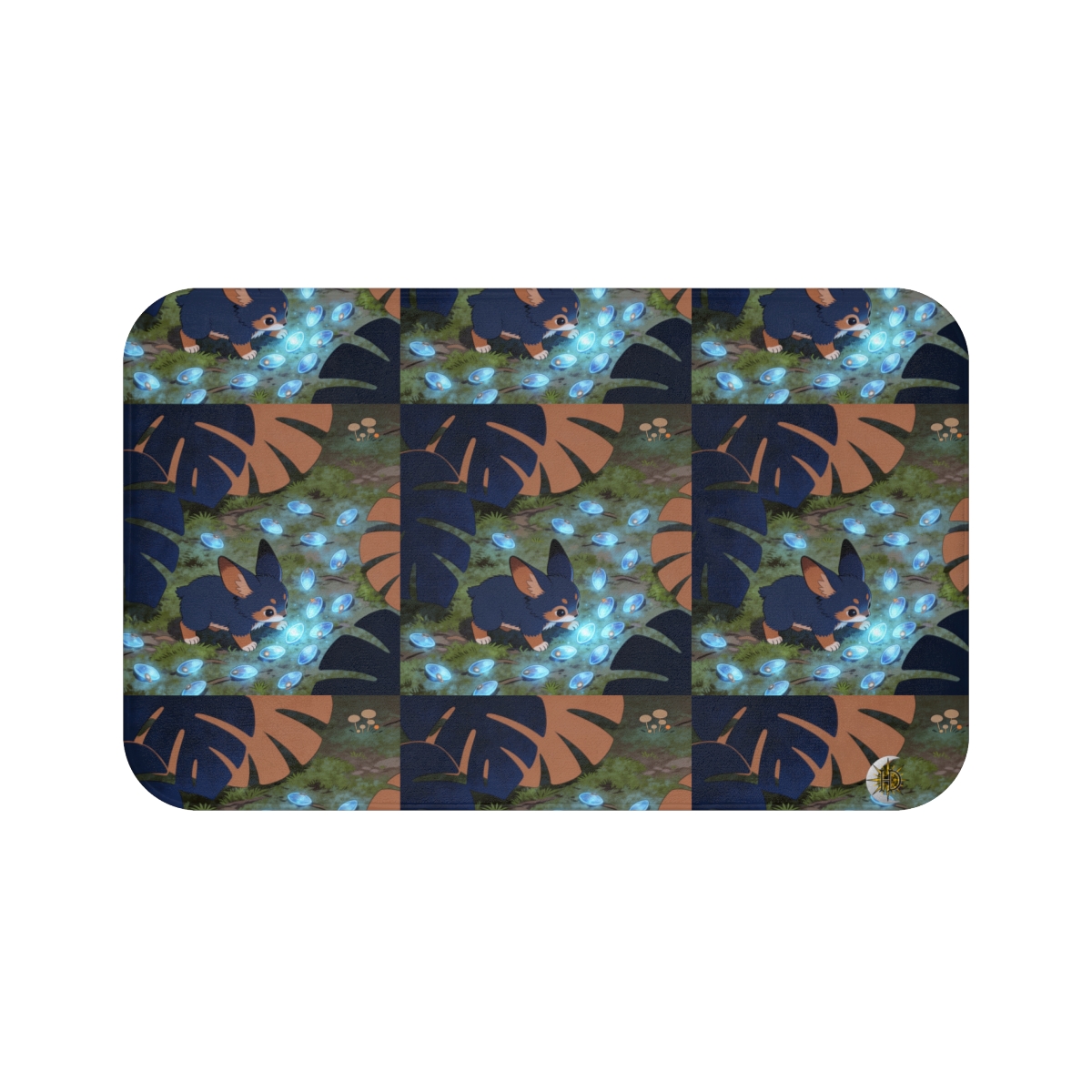 HD Bluegem Explorer Memory-Foam Bath Mat