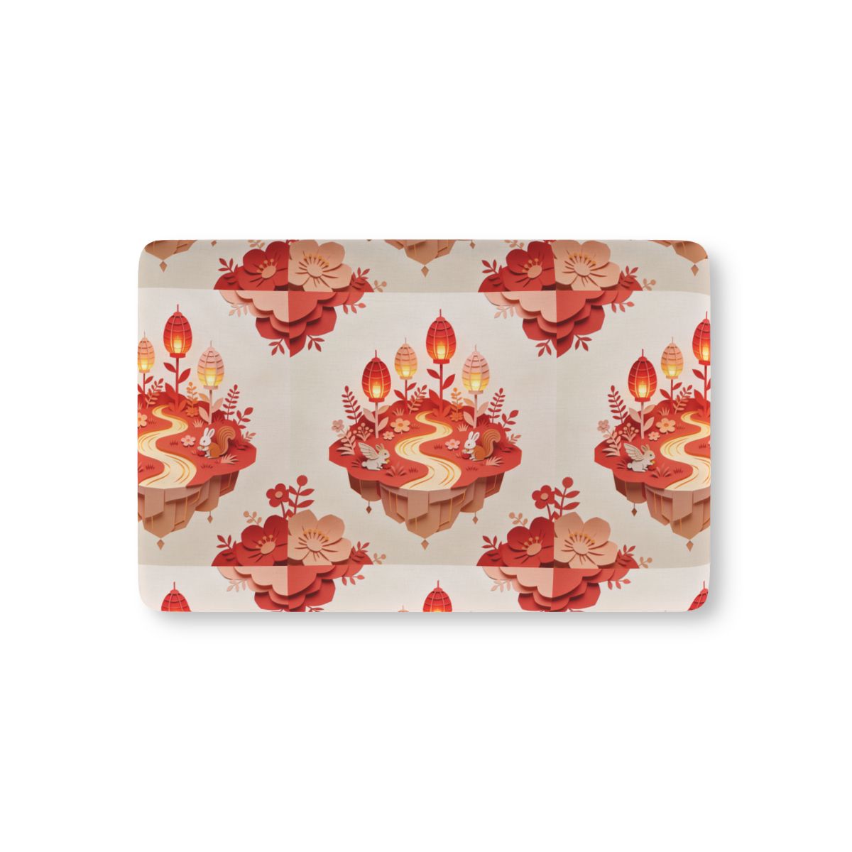 HD Amber Lantern Garden Fitted Crib Sheet