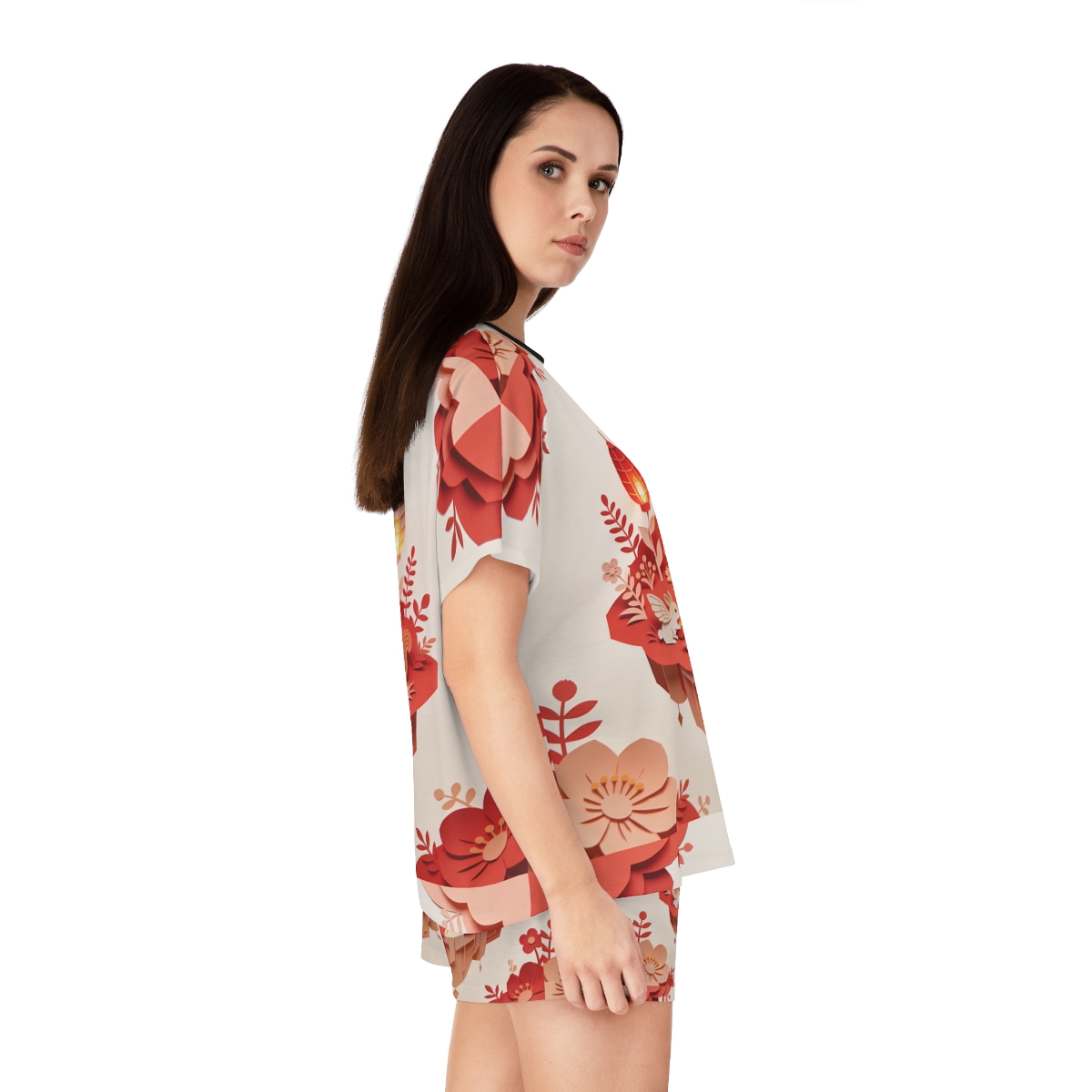 HD Amber Lantern Garden Women’s Short Pajama Set — additional view