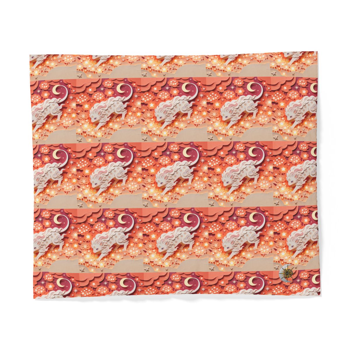 HD Crescent Starpaws 100% Cotton Duvet Cover — additional view