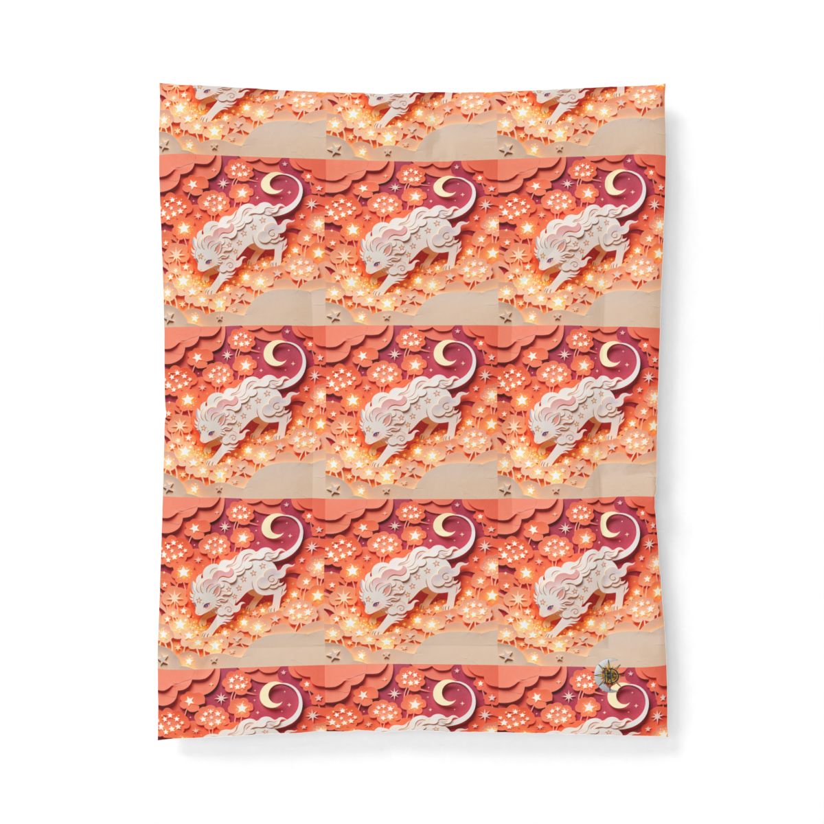 HD Crescent Starpaws Cotton-Shell Comforter — additional view