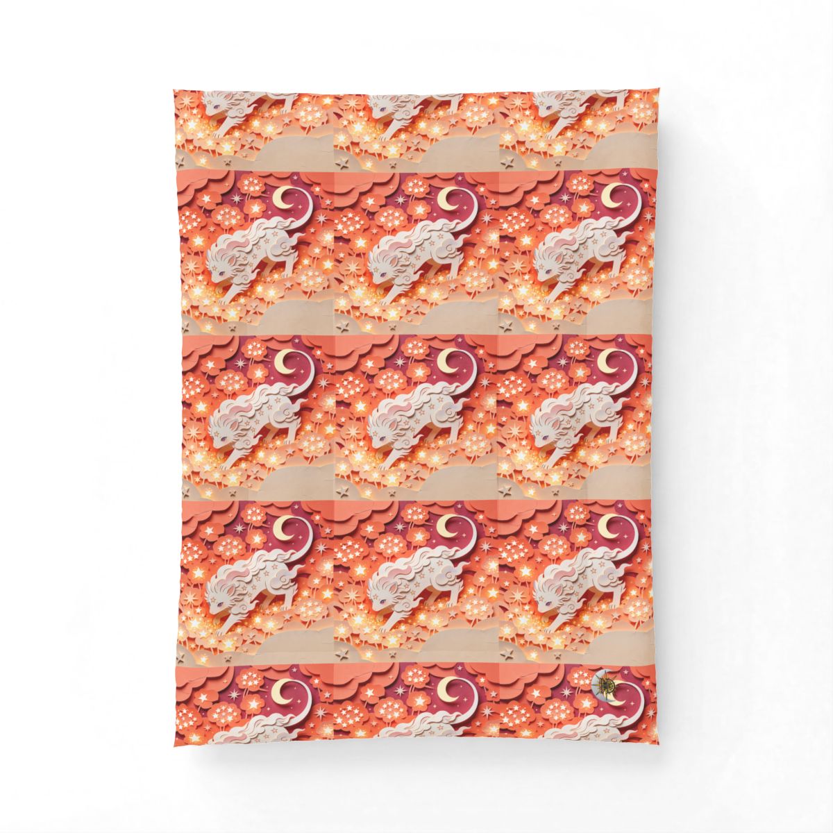 HD Crescent Starpaws Cotton-Shell Comforter — additional view