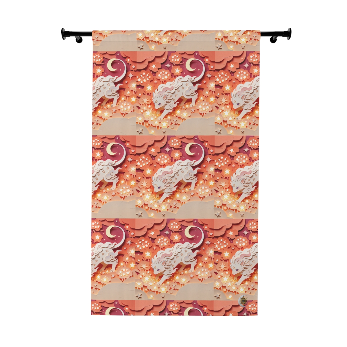 HD Crescent Starpaws Blackout Window Curtain Panel