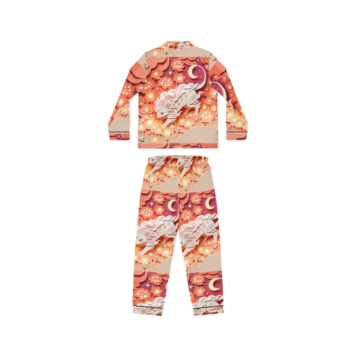 HD Crescent Starpaws Women’s Satin Pajama Set — additional view