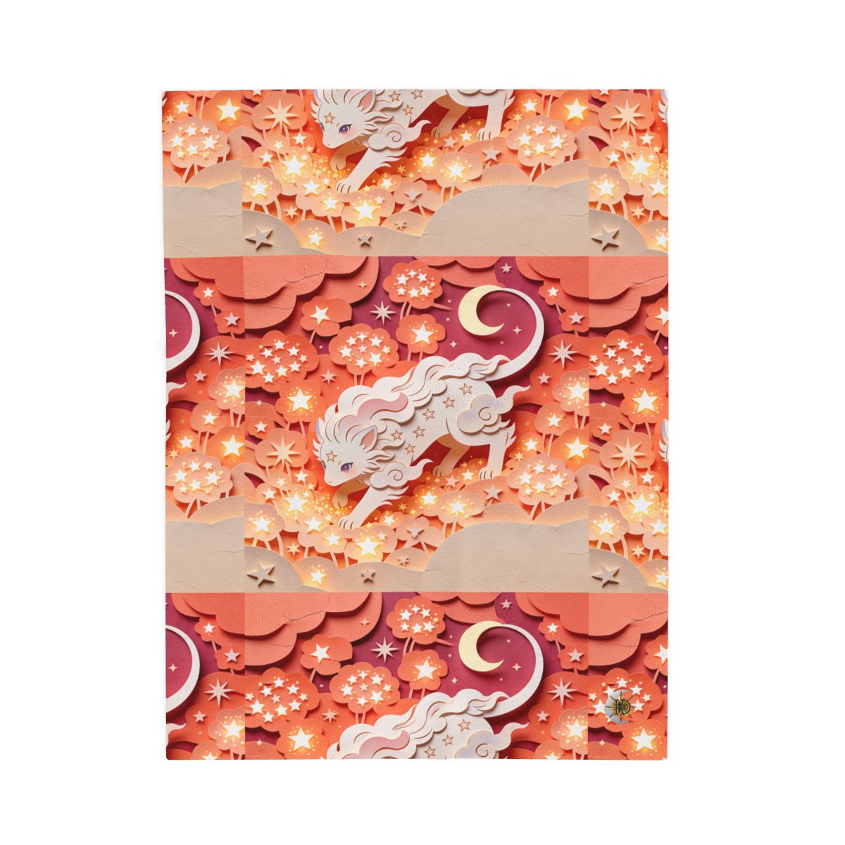HD Crescent Starpaws Velveteen Plush Blanket