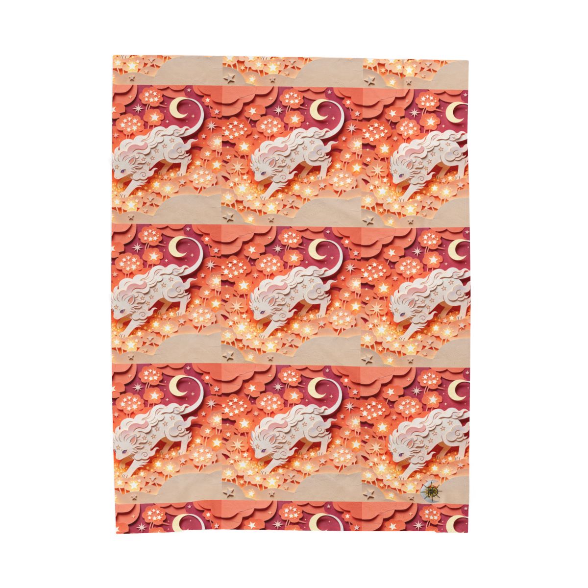 HD Crescent Starpaws Velveteen Plush Blanket — additional view