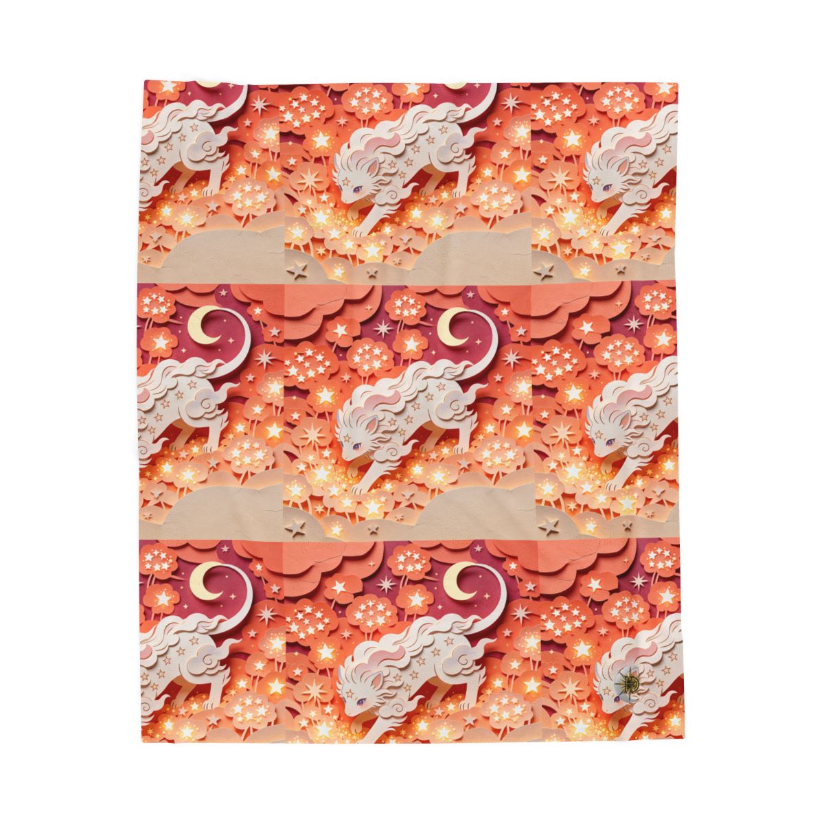 HD Crescent Starpaws Velveteen Plush Blanket — additional view