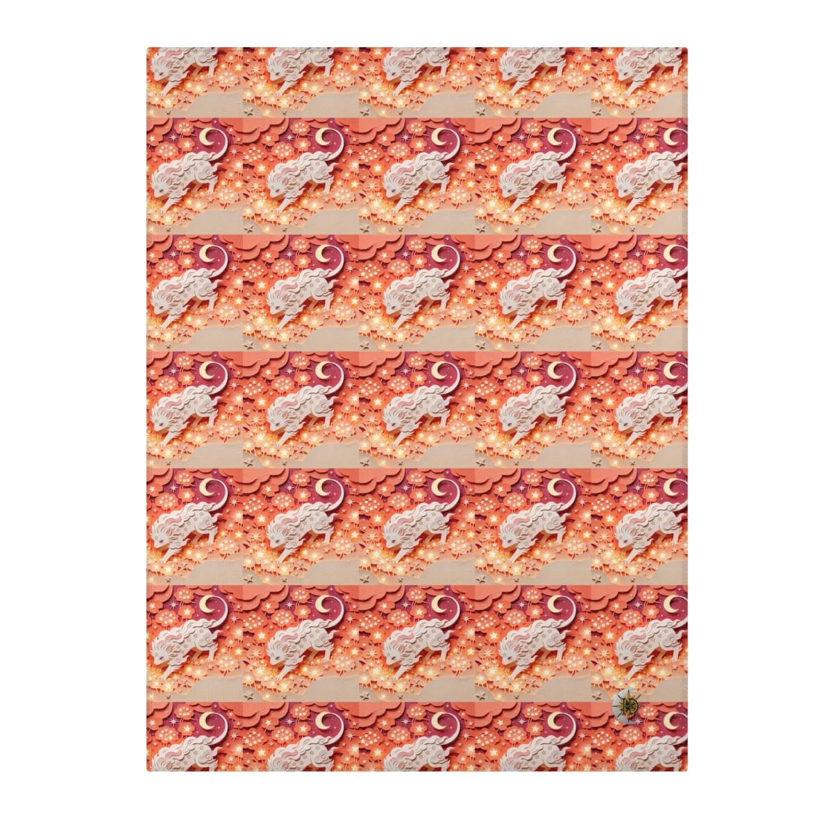 HD Crescent Starpaws Polyester Chenille Area Rug — additional view