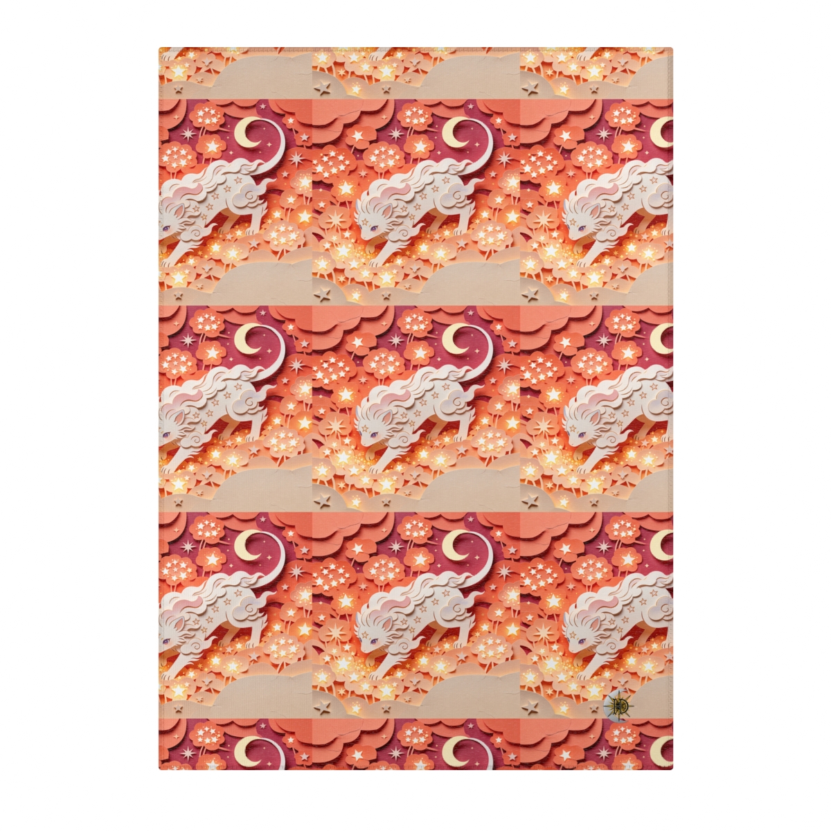 HD Crescent Starpaws Polyester Chenille Area Rug — additional view