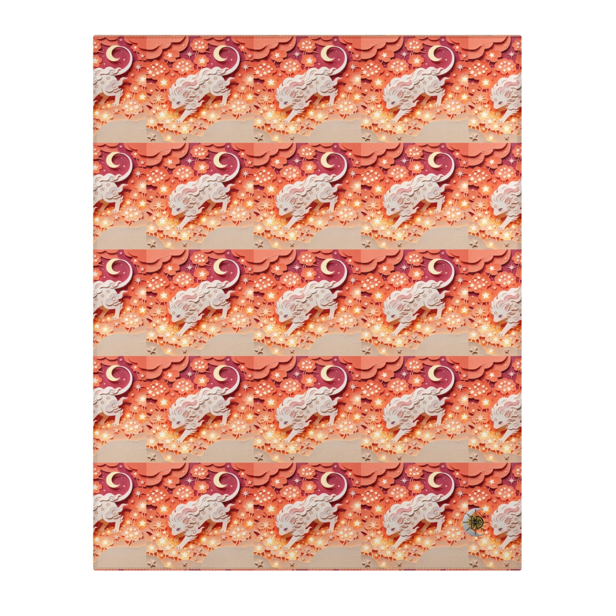 HD Crescent Starpaws Polyester Chenille Area Rug — additional view