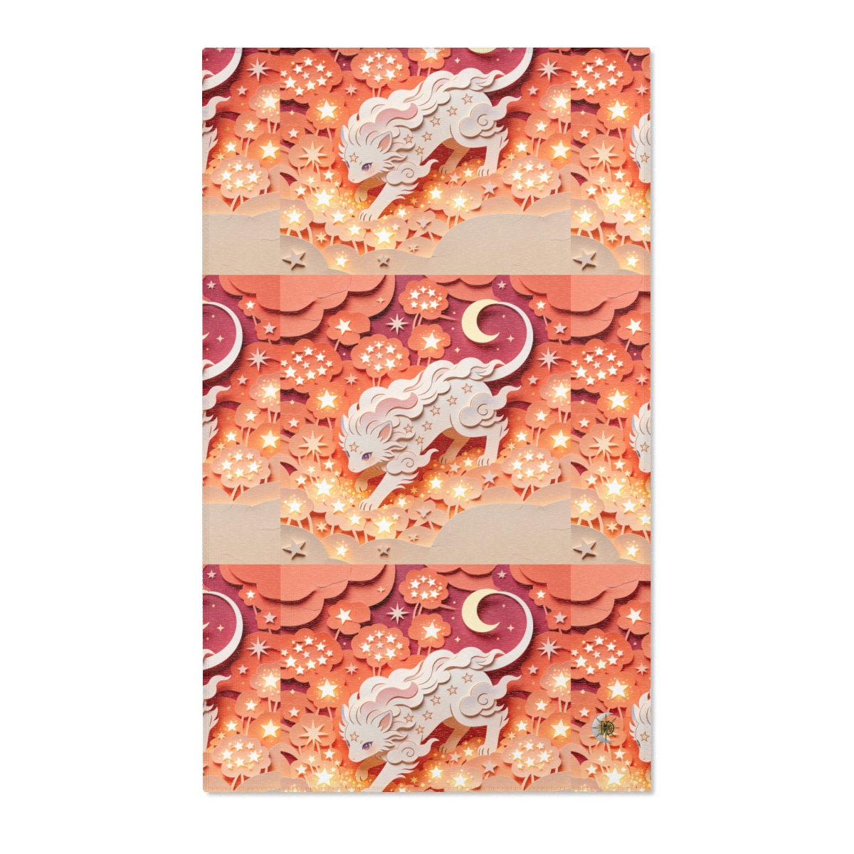 HD Crescent Starpaws Polyester Chenille Area Rug — additional view