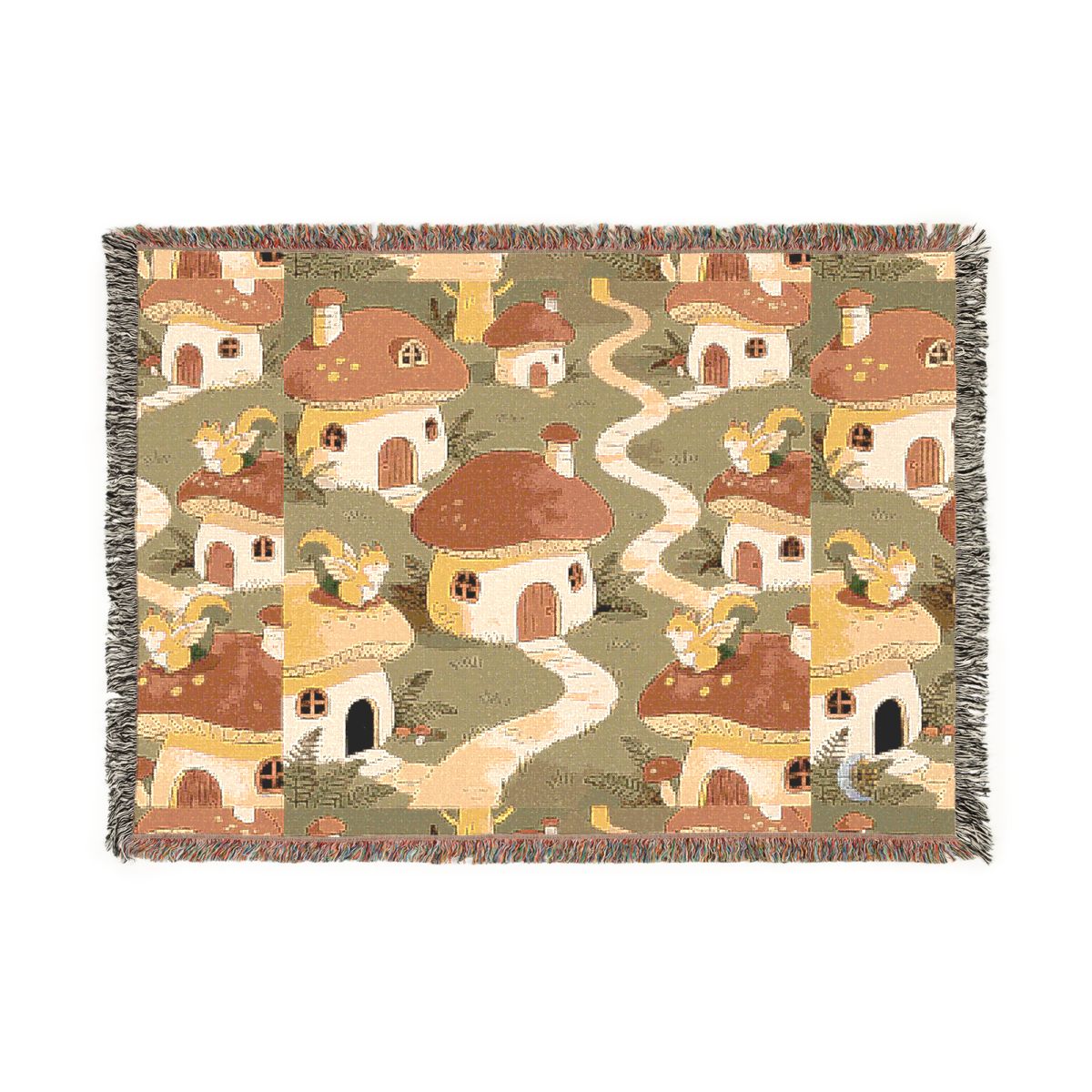 HD Mosswing Village 100% Cotton Woven Blanket