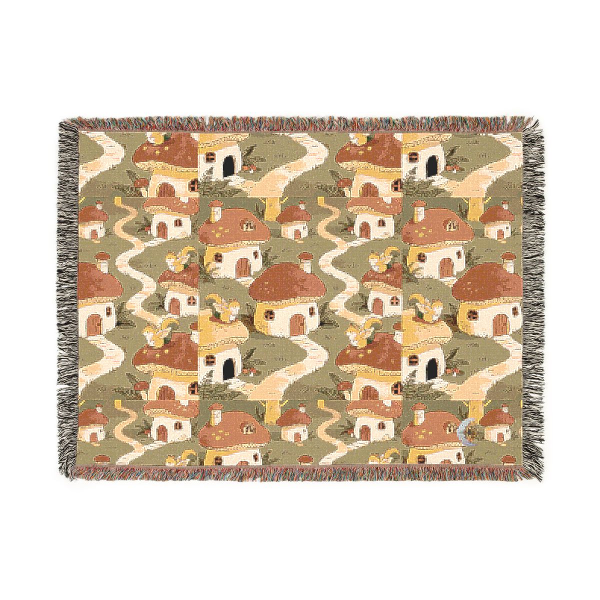 HD Mosswing Village 100% Cotton Woven Blanket — additional view