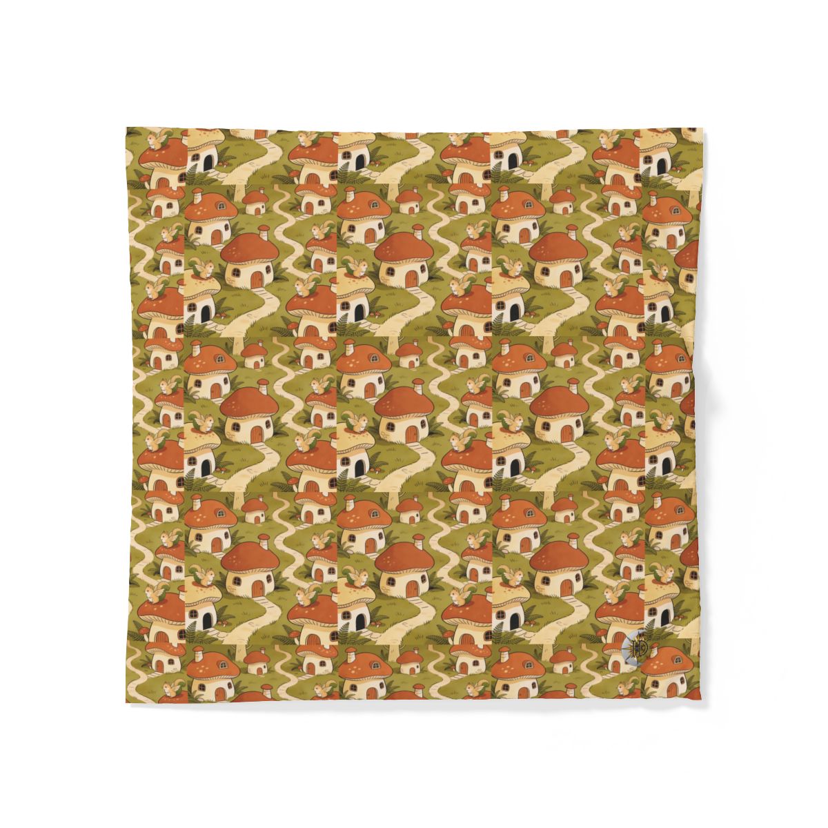 HD Mosswing Village 100% Cotton Duvet Cover — additional view