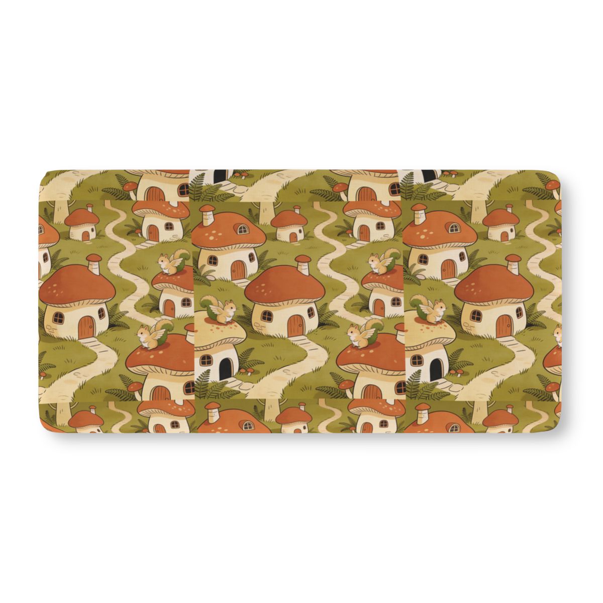 HD Mosswing Village Fitted Crib Sheet — additional view