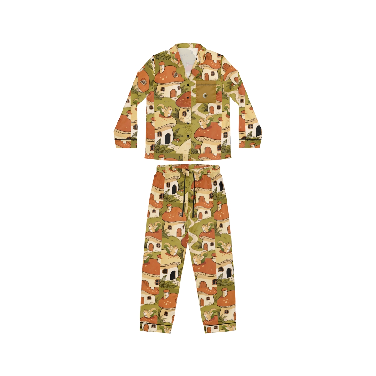 HD Mosswing Village Women’s Satin Pajama Set