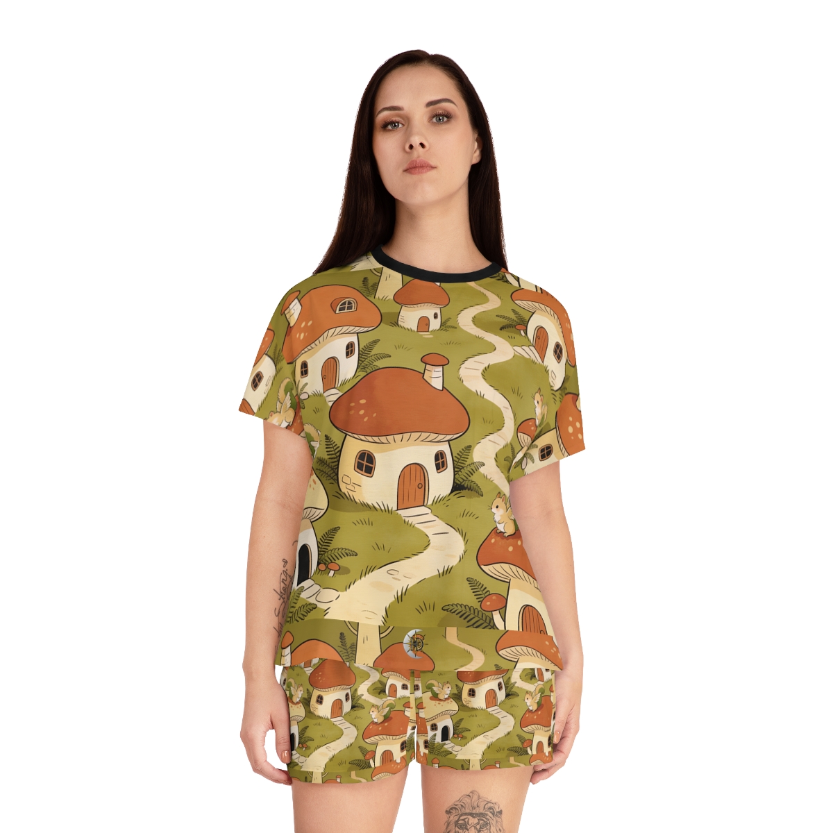 HD Mosswing Village Women’s Short Pajama Set — additional view