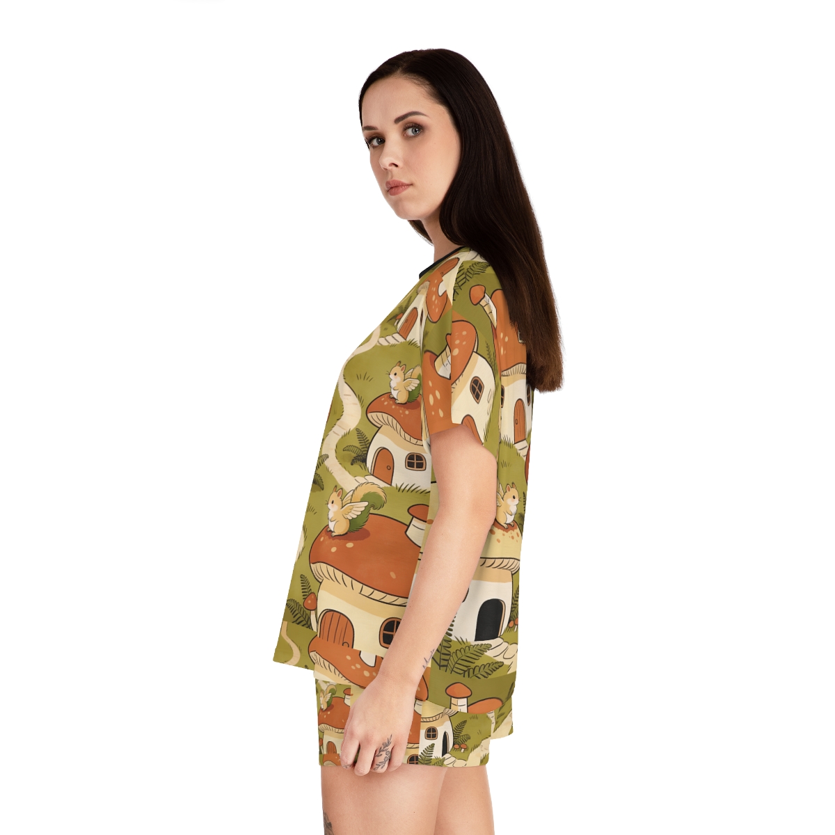 HD Mosswing Village Women’s Short Pajama Set — additional view