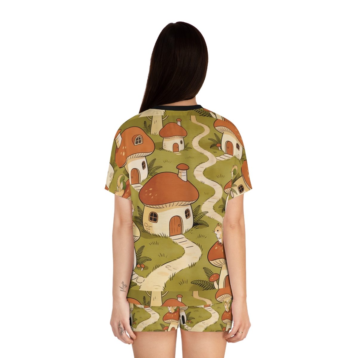 HD Mosswing Village Women’s Short Pajama Set — additional view