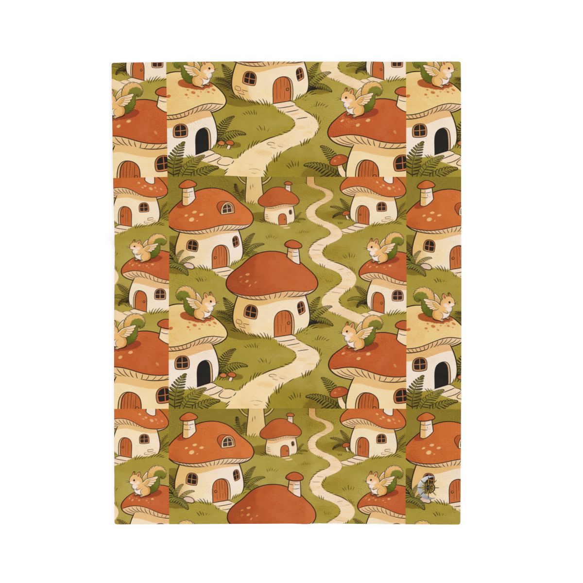 HD Mosswing Village Velveteen Plush Blanket
