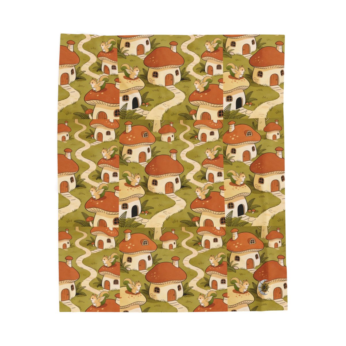 HD Mosswing Village Velveteen Plush Blanket — additional view